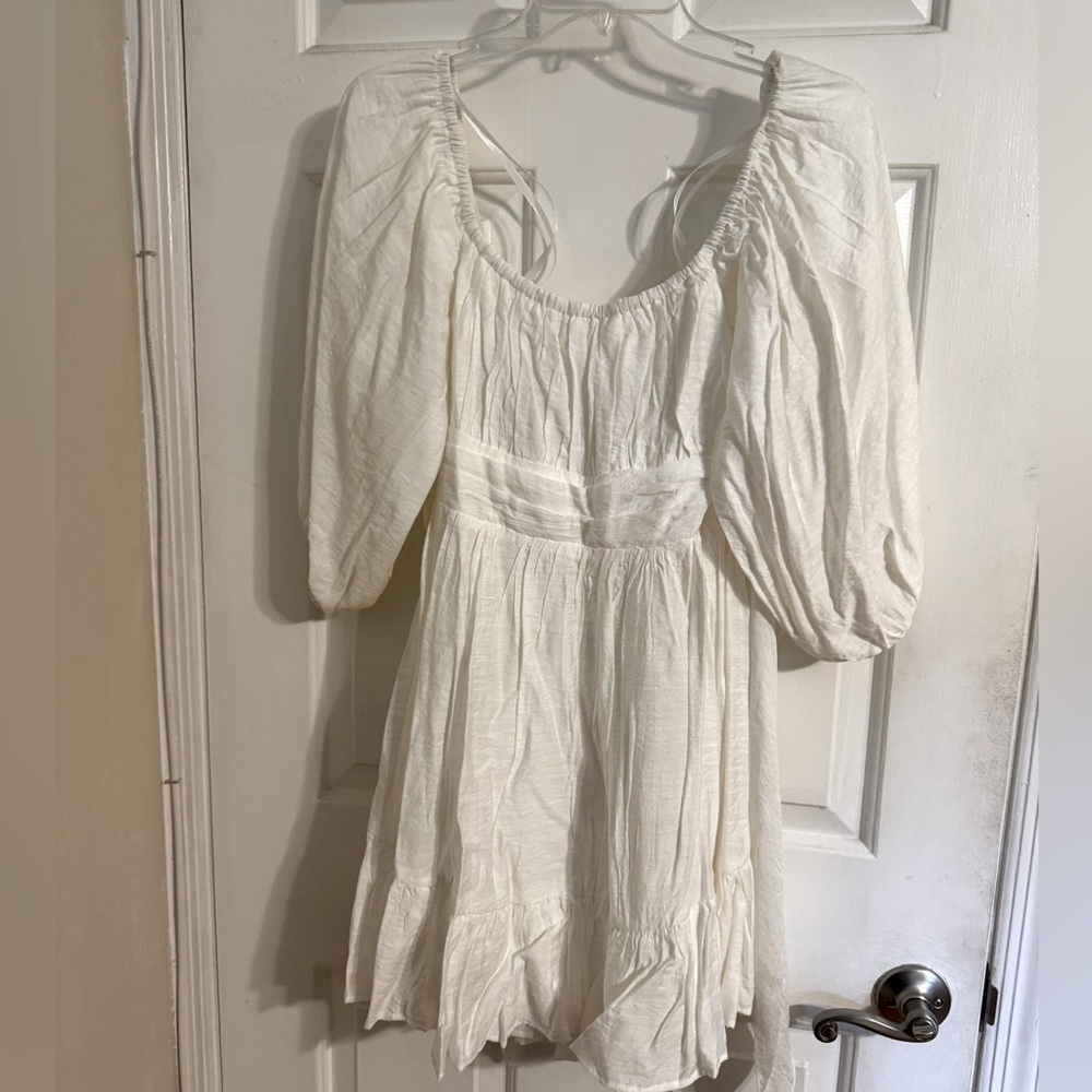 Hello Molly Cream Mini Dress